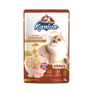 Kaniva Tuna & Chicken in Gravy Pouch
